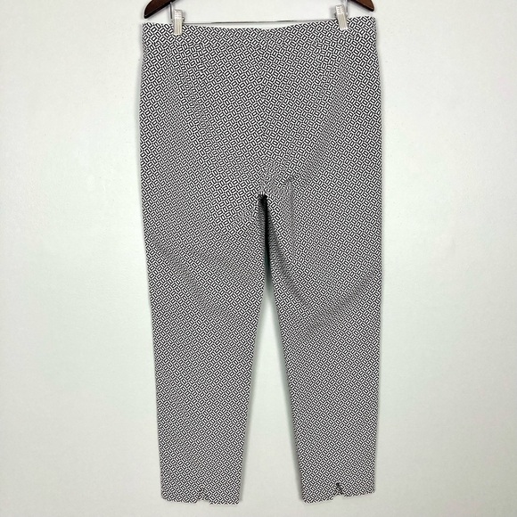 J. Jill Essential Slim Ankle Pant Women’s Size 14 Pull On Stretch Knit Geo Print - Picture 4 of 9
